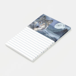 Notas Post-it® Luna Llena del Lobo Invernal