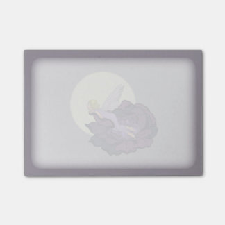 Notas Post-it® Luna que mira el cielo de hadas de la tarde de la