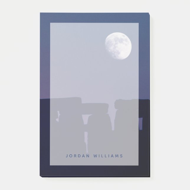 Notas Post-it® Luna sobre Stonehenge | Wiltshire, Inglaterra (Anverso)