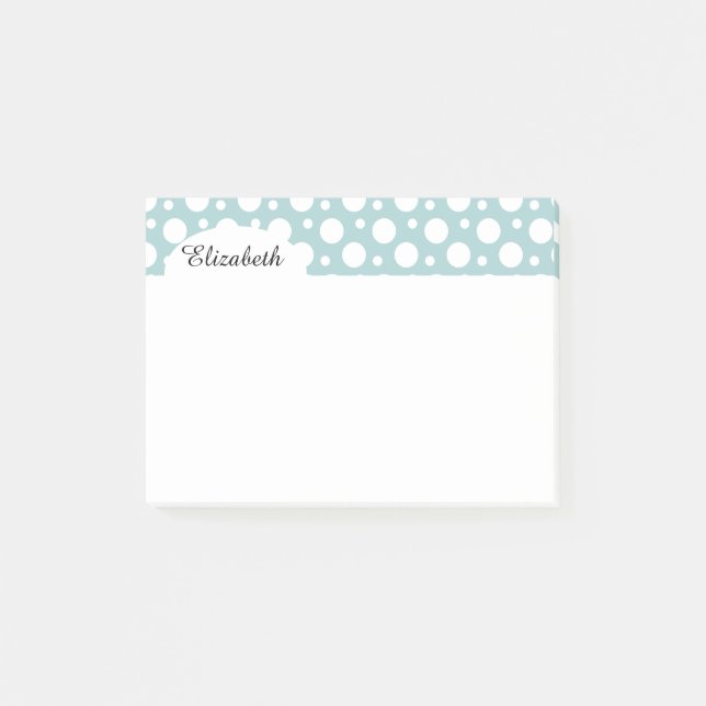 Notas Post-it® Lunares blancos (Anverso)