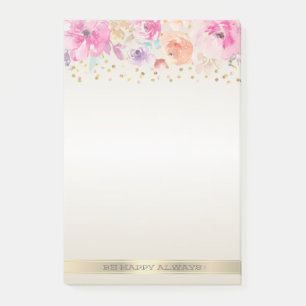 Notas Post-it® Lunares Modernos,Confeti,Flores -Personalizado