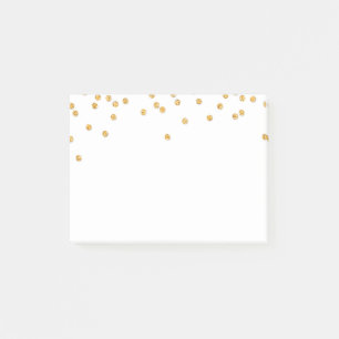Notas Post-it® LUNCHBOX LOVE NOTE purpurina de confeti moderno or