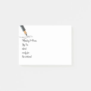 Notas Post-it® Lunes de diversión am Sí estoy a punto de estar li