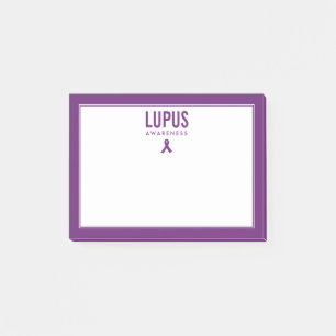 Notas Post-it® Lupus Awareness Ribbon Purple
