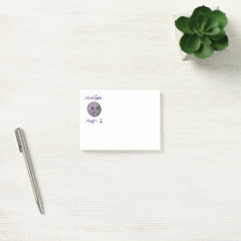 Notas Post-it® Lupus de la cinta morada de la cara de la luna