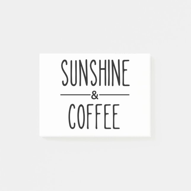 Notas Post-it® Luz solar y café (Anverso)