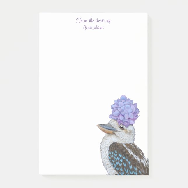 Notas Post-it® Mabel escribe en kookaburra post-it (Anverso)