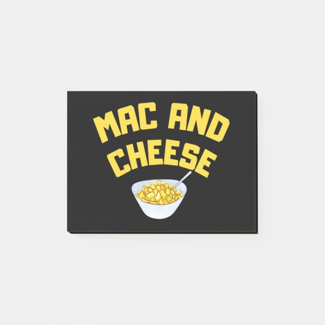 Notas Post-it® Mac Y Queso| Macaroni Y Queso (Anverso)
