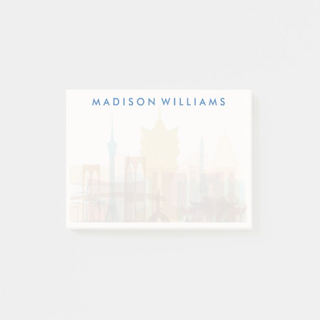 Notas Post-it® Macao, China| Cielo urbano (Anverso)