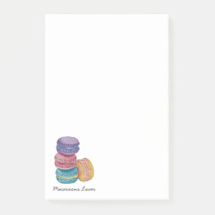 Notas Post-it® Macarones De Arcoiris Cuidados En Acuarela