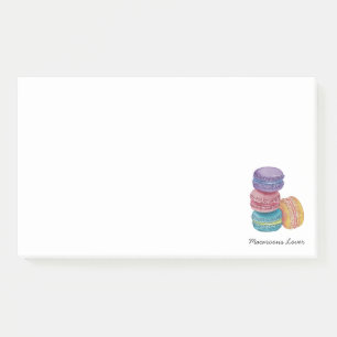 Notas Post-it® Macarones De Arcoiris Cuidados En Acuarela