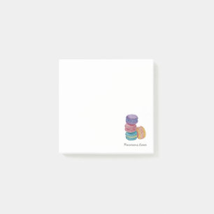 Notas Post-it® Macarones De Arcoiris Cuidados En Acuarela