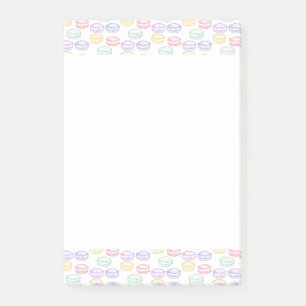 Notas Post-it® Macarones franceses de color de agua