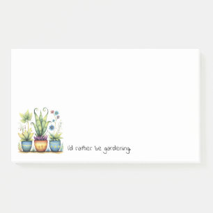 Notas Post-it® Macetas Bonitas Me Gusta Más la Jardinería