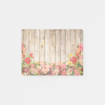 Madera de Rosas Rústicos Vintage