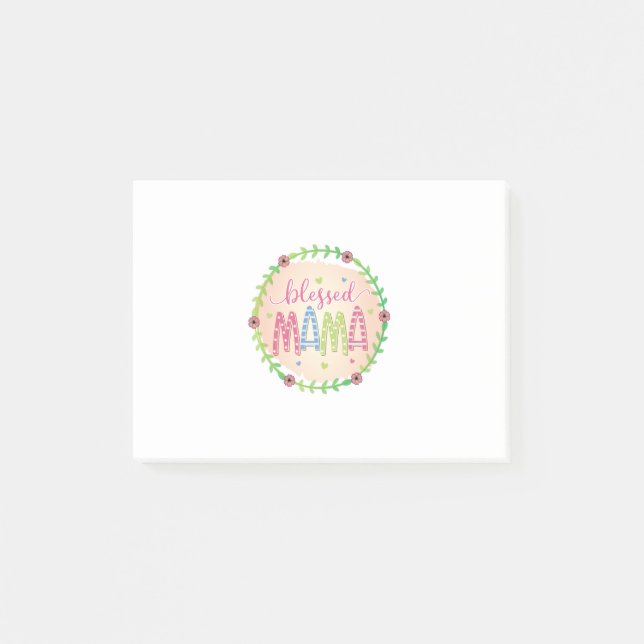 Notas Post-it® Madre bendita regalo (Anverso)