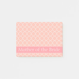 Notas Post-it® Madre del rosa y del blanco de la novia