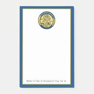 NOTAS POST-IT® MADRE UCRANIA DE DIOS DE ZARVANYTSIA RELIGIOSA