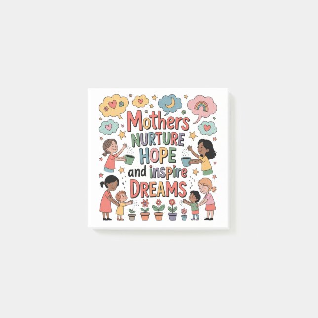 Notas Post-it® Madres Nutren Esperanza e Inspiran Sueños (Anverso)