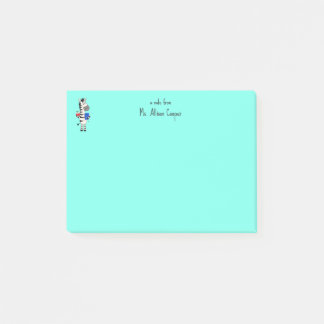 Notas Post-it® Maestra adorable de cebra
