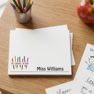 Notas Post-it® Maestra de Kinder