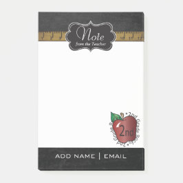 Notas Post-it® Maestra de segundo grado | DIY Textos