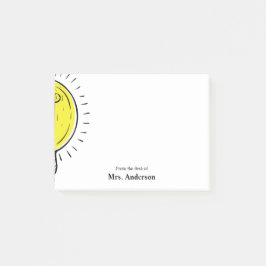 Notas Post-it® Maestra Lightbulb School