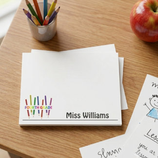 Notas Post-it® Maestro de Cuarto Grado 