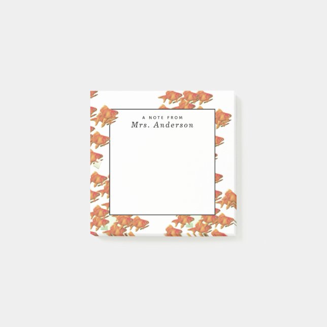 Notas Post-it® Maestro de escuela (Anverso)