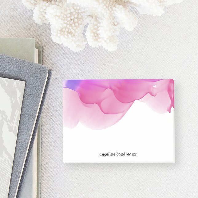 Notas Post-it® Magenta acuarela personalizada (Subido por el creador)
