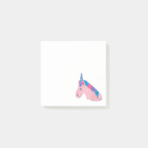 Notas Post-it® Magnífico caballo morado rosa unicornio mítico