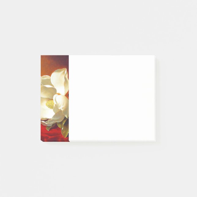 Notas Post-it® Magnolia en Terciopelo Rojo Martin Johnson Heade (Anverso)