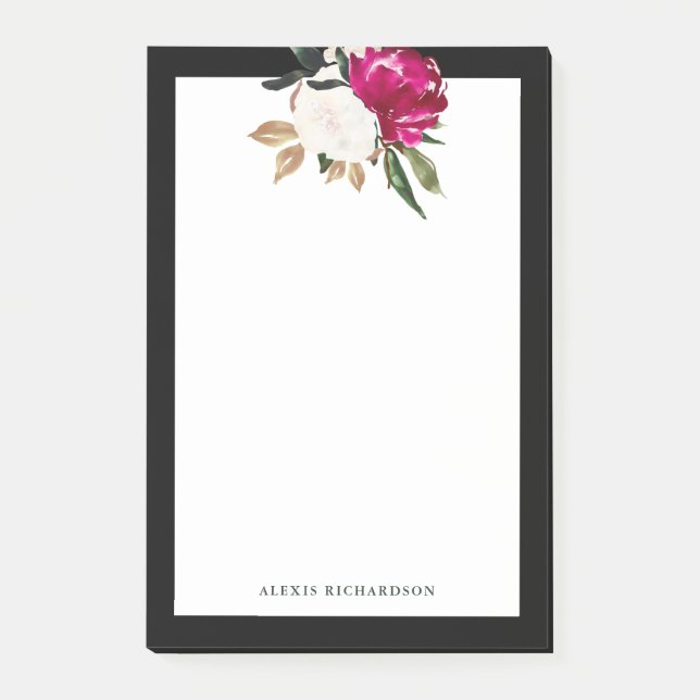 Notas Post-it® Magnolia pintada (Anverso)