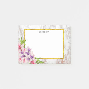 Notas Post-it® Magnolias acuarelas, Personalizado de textura de m