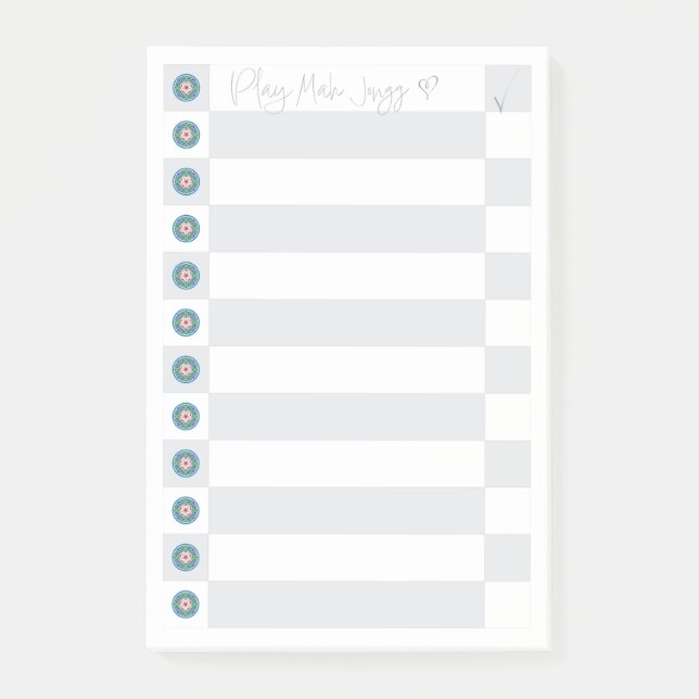 Notas Post-it® Mah Jongg Post-it (Anverso)