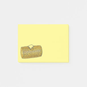 Notas Post-it® Maíz en el Cob Corncob comida picnica amarilla