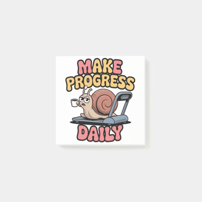 Notas Post-it® Make Progress Daily (Anverso)