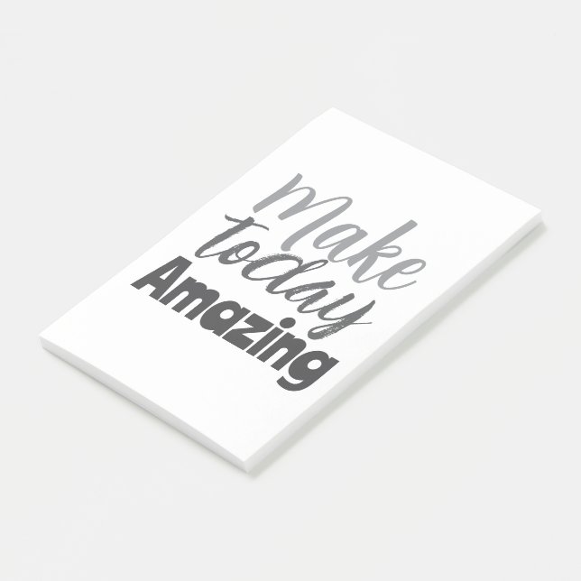 Notas Post-it® Make Today Amazing Inspirational Quote (En perspectiva)