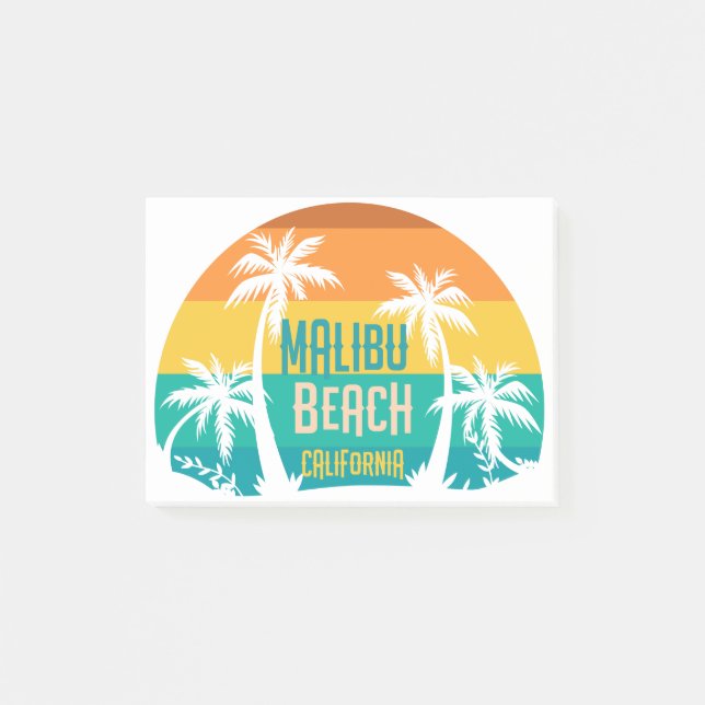 Notas Post-it® Malibu Beach Retro (Anverso)