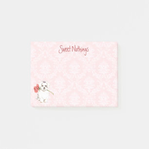 Notas Post-it® Maltés subió tarjeta del día de San Valentín
