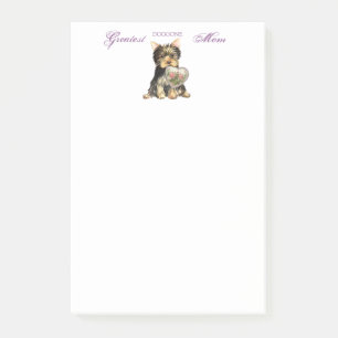 Notas Post-it® Mamá del corazón de Yorkie