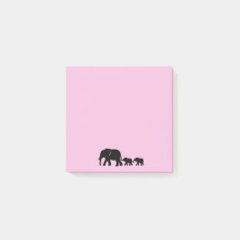 Notas Post-it® Mama Elephant with Babies Post it Notes