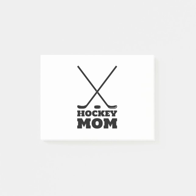 Notas Post-it® Mamá hockey (Anverso)
