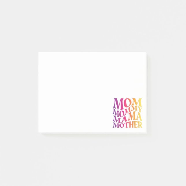 Notas Post-it® mamá mamá madre madre (Anverso)
