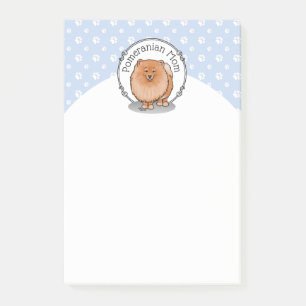 Notas Post-it® Mamá panomana Pom Mom (naranja roja)