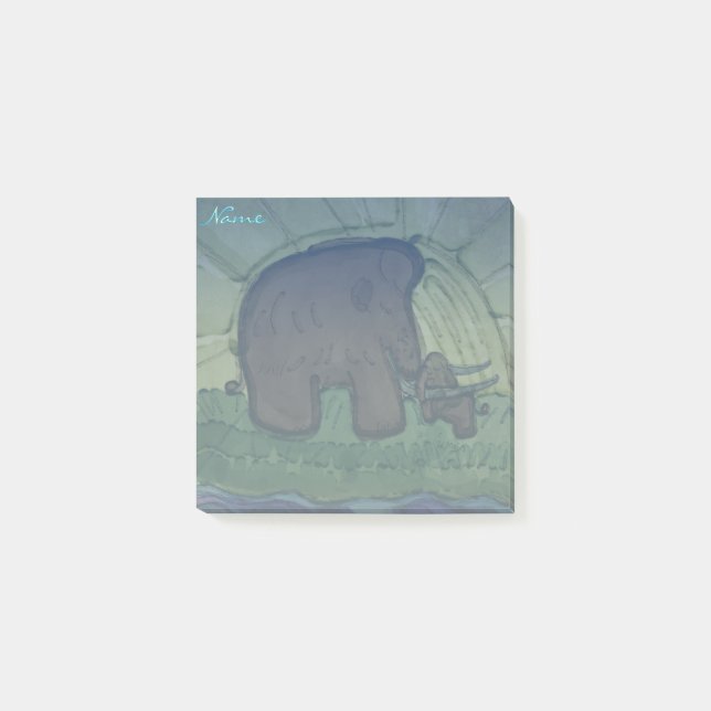 Notas Post-it® Mamut con ternera (Anverso)