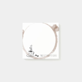 Notas Post-it® Mancha del anillo de café