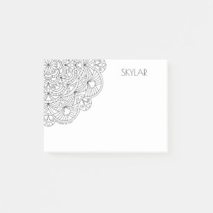 Notas Post-it® Mandala 010617 Diversión para colorear adultos per