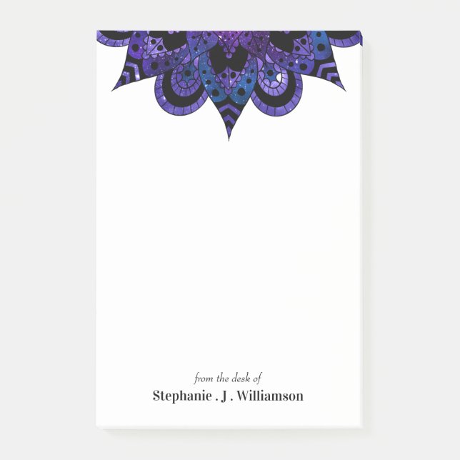 Notas Post-it® Mandala Galaxy Name Post-It Notes (Anverso)