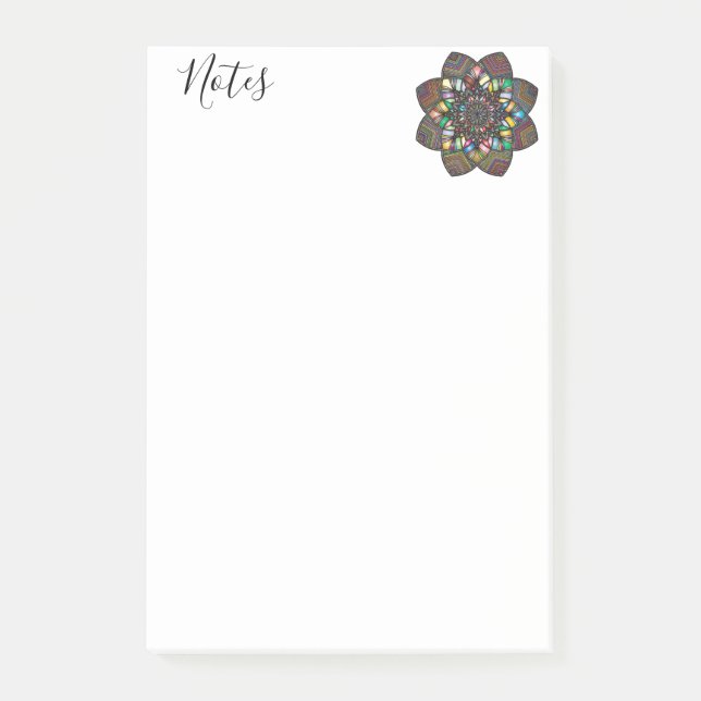 Notas Post-it® Mandalas de Post-it Notes (Anverso)